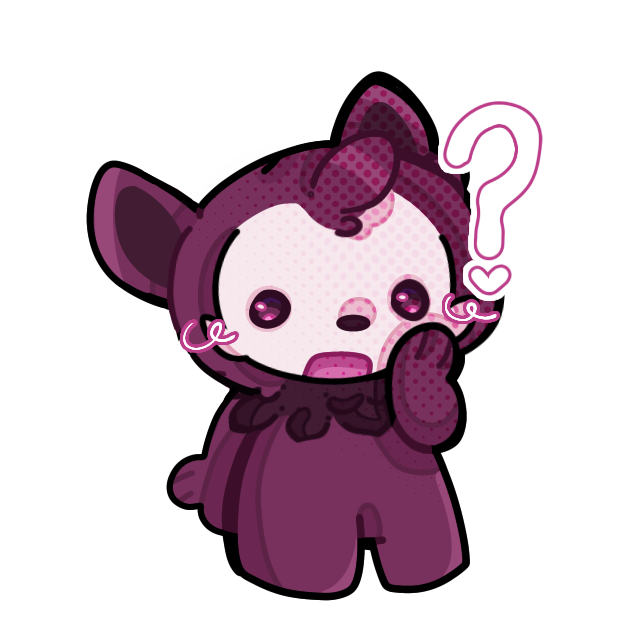 Dumdum Confused Stylized Sticker