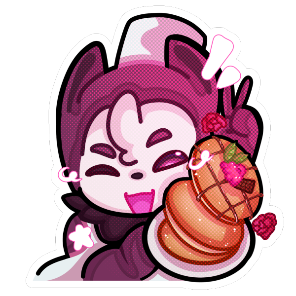 Dumdum Pancakes Stylized Sticker